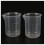 6 Pcs 50 Ml Laboratory Plastic Water Liquid Measuring Cup Transparent 2
