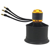 QF2611-4000KV CCW 50mm EDF 12 Blades Ducted Fan with QF2611 Brushless Motor for RC Airplane