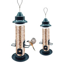 Squirrel Proof Hanging Bird Feeder Set 2 Pack, GravityActivated with Perches for Backyard Outdoors