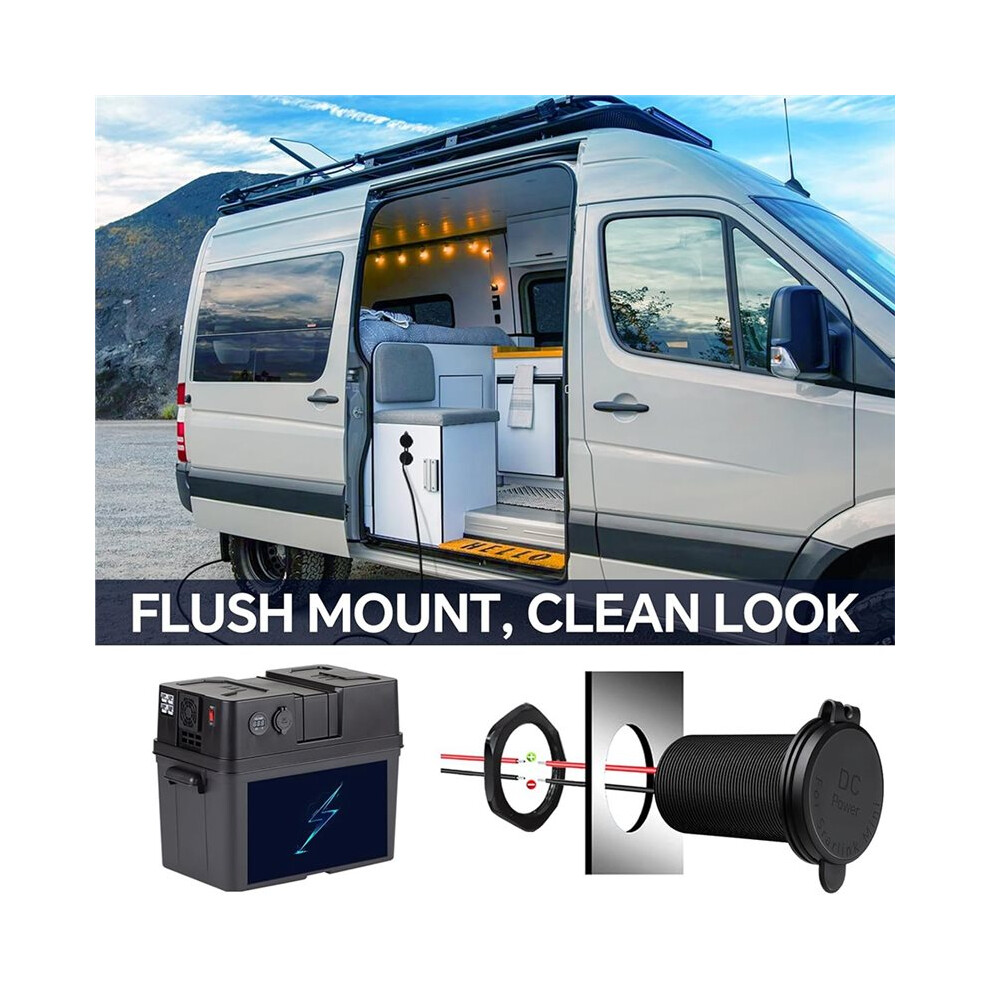 For Starlink 12V To 30V Boost Adapter Recessed Bracket, Power Cable For Rvs, Boats, Campervans, And Off-Grid Use 4713211495386