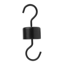 4pcs Rustproof Hummingbird Feeder Hooks Durable Black Metal Hanging Hooks for Outdoor Garden Use