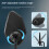 1Pc Adjustable Bicycles Rearview Mirror Cycling Handlebars 7