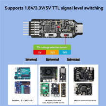 USB to Serial Port Module 3in1 USB-TTL USB-RS485 TTL-RS485 Converter CH340 Communication Download with Type-C Cable