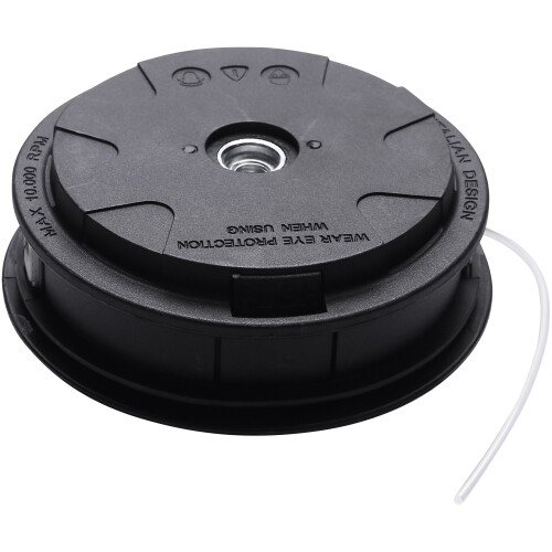 Universal Aluminum Mower Bump Spool Grass Trimmer 2 Lines Cutter  Thread  String Saw Grass Brush Mower Black 1