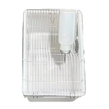 Gabbia per Roditori Topi/Ratti con Contenitore per L'Allevamento di Biberon, Alimentazione per Laboratori Biomedici, Ricerca Universitaria PP