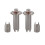 Stainless Steel Parking Brake Hardware Kit for 1968-1982 Corvette C3 3