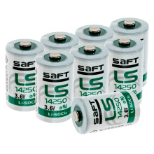 ER14250 3.6V Lithium Thionyl Chloride Battery 8 Pack, Ultra Capacity LongLife Power for Sensors and Meters