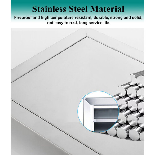 Lockable Stainless Steel Access Panel 12x16 with Key, Rustproof Door for Wall Inspection 2