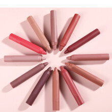 3 Stück Matt Lippenstift-Set Fruchtgeschmack Wasserfest, Langanhaltende Lippenstifte
