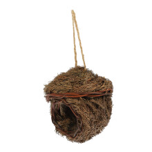 Handmade Hanging Bird House with Natural Woven Design for Outdoor Garden or Balcony Decor