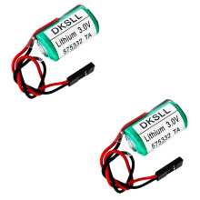 (2Pack) Lithium PLC Backup Battery 3V 950mAh Replacement with Stable Power for Siemens 840D 6FC52470AA180AA0