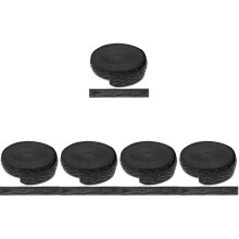 5Rolls Black Elastic Knit Strap for Clothes and Bag Accessories