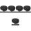 5Rolls Black Elastic Knit Strap for Clothes and Bag Accessories 4