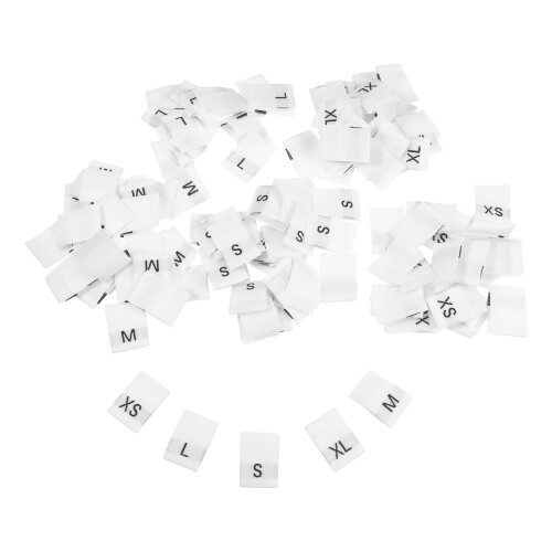 500St Polyester Kleding Maatlabels Wasbaar Voor Diverse Kleding 2