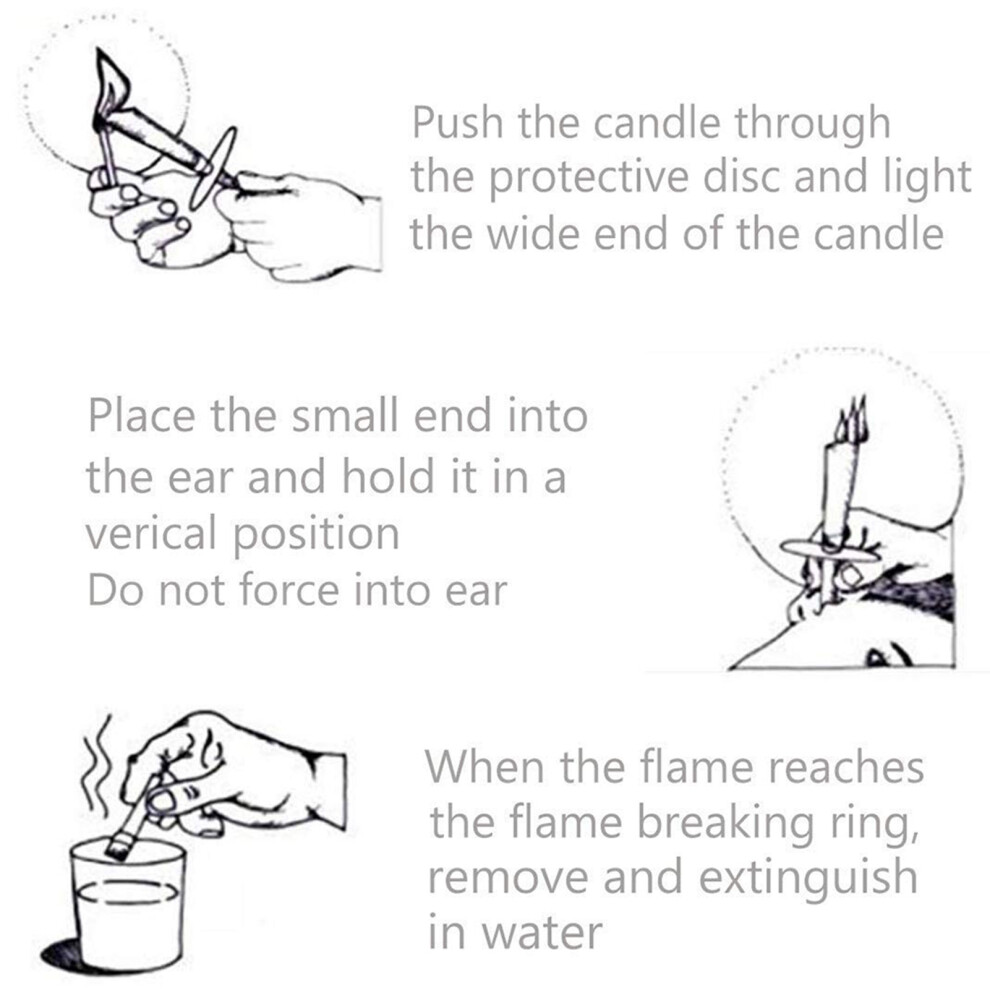 Fragrance Ear Wax Cleaner Beeswax Ear Candle 23.5CM Healthy Care