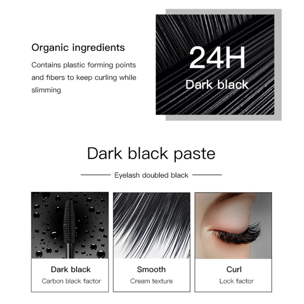 Waterproof 4D Silk Fiber Mascara, 10ml, Thickening & Lengthening