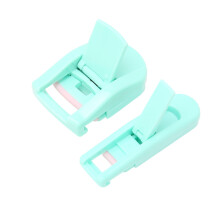 2Pcs Wide & Partial Eyelash Curler Set with Silicone Pads – Green