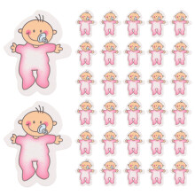 100St Roze Creatieve Babycharms DIY Snoep- En Geschenkdoos