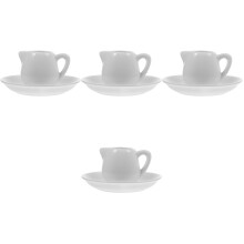 4Ensembles Crémier Céramique , Parfait Pour Café Miel