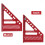 Multi-Angle Measuring Ruler W/ Dowel Woodworking Square Protractor Miter Triangle Ruler High Precision Layout Tool B 4