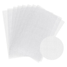 Plastic Mesh Canvas Sheets for Embroidery,Eyelet Net,Plastic Needle Point Canvas DIY,Knitting Crochet Projects,C
