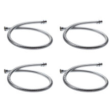 4pcs 80 cm Flexible Stainless Steel Bathroom Water Shower Hose