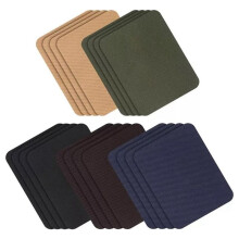 Parche de Reparación para Planchar, 20 Parches de Tela Multicolores para Planchar para Reparación de Ropa, Tamaño 3,7 X 4,9 Pulgadas (9,8 cm X 12,8