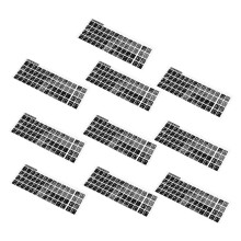 10X Blanc Lettres Arabe Anglais Clavier Autocollant Decalque Noir pour Laptop PC