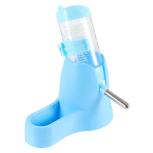 1Set Blue Plastic Hamster Water Bottle 3-in-1 Small Pet Feeder Durable