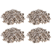 200Pcs Metal Cone Screwback Spikes Stud Leather Cloth  DIY Goth Punk Spot