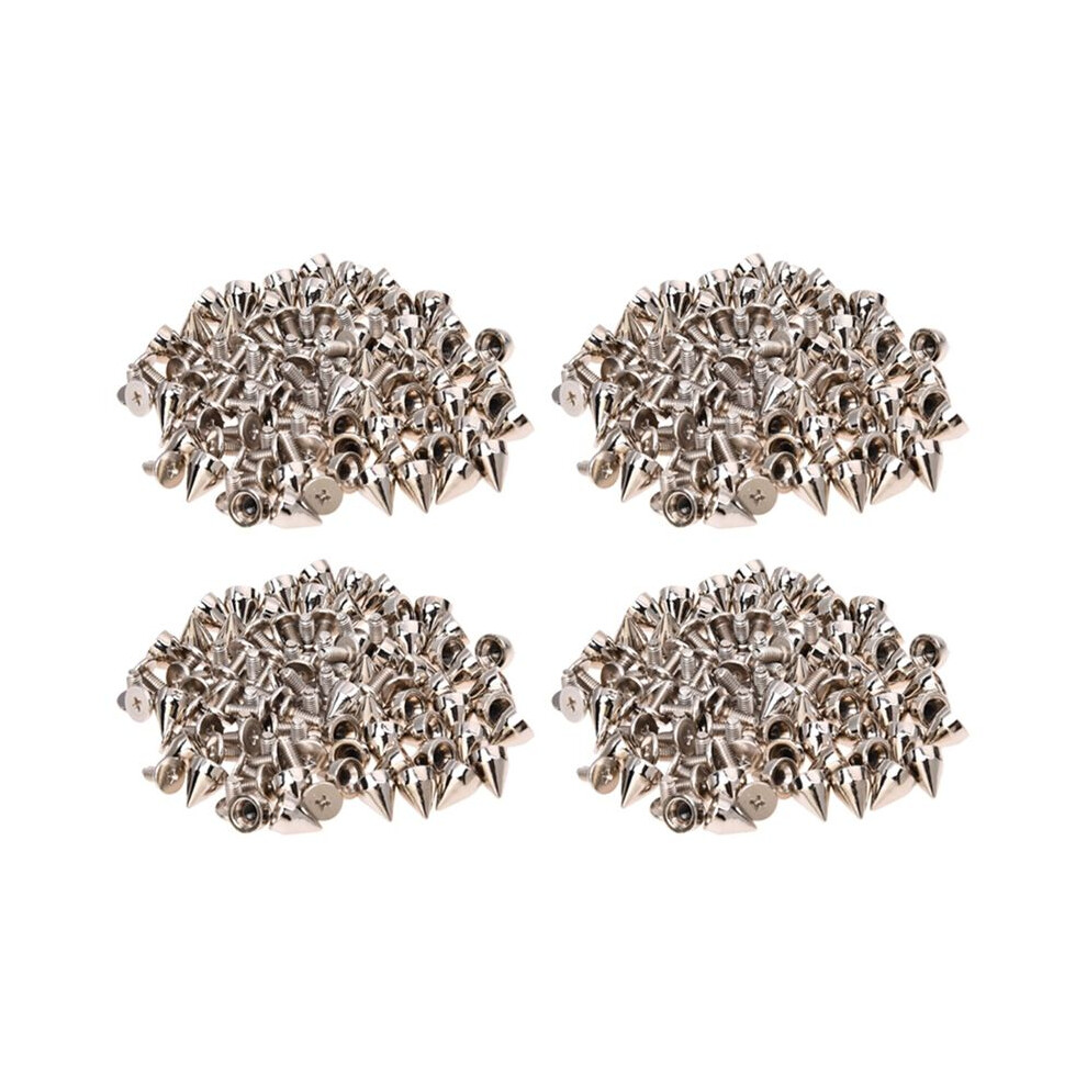 200Pcs Metal Cone Screwback Spikes Stud Leather Cloth Diy Goth Punk Spot 6034060659919