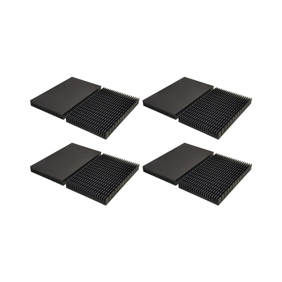 4X Diy Aluminum Radiator For Rtx 3080 3090 Card Backside Vram, Mod Gpu Backplate 150X90x15mm Black 6031055276748