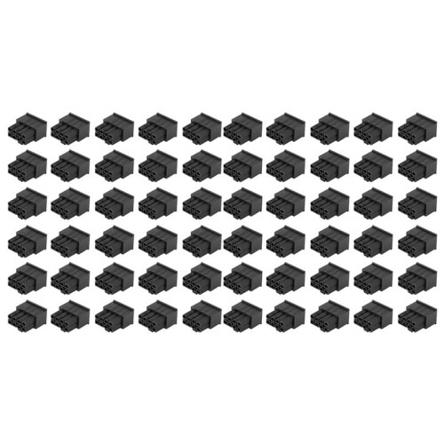 60PCS 4.2mm 8P 8PIN Male PCI-E PCIe Power Connector Plastic Shell for PC Computer ATX  Card GPU, Black