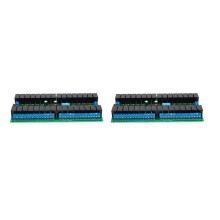 2X R421C32 DC12V 32 Canaux Module de Relais de Bus Modbus RTU RS485 UART Port de Carte Série pour PLC LED Verrou de Porte Domotique