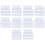 White Portable Plastic Key Fob Key Tag ID Labels 200 Pieces 1