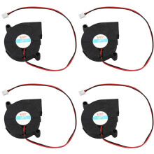 4 Pièces 50mmx15mm Ventilateur de Refroidissement Cc Sans Brosse de 3500 Tr / Min 12V 0.16A