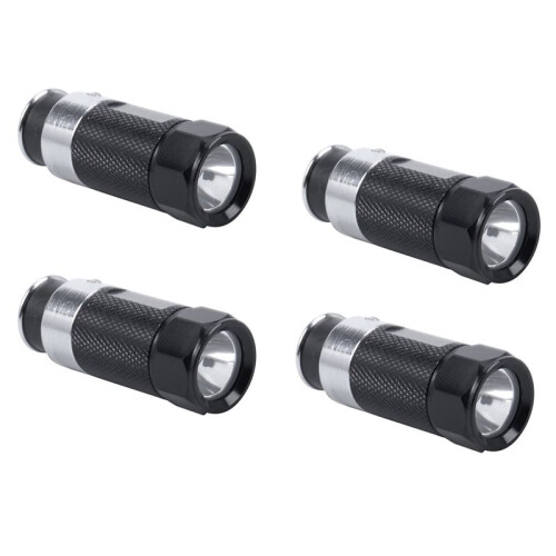 4Pcs  Led Flashlights Car Cigarette Lighter Led Rechargeable Flashlight