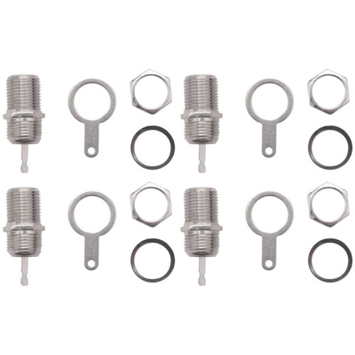 20 Pcs F Type Panel Mounted Socket Female Jack Solder Connector Adapter