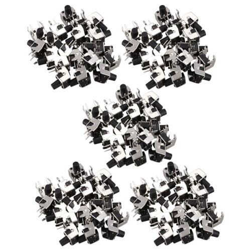 100 Pcs Momentary Right Angle Tactile Tact Push Button  6 x 6mm x 8mm