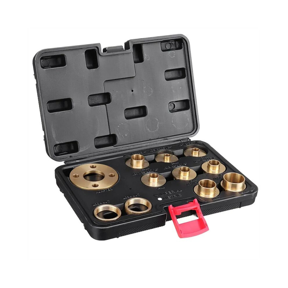11Pcs Woodworking Router Bushing Guide 10-30Mm Copper Premium Router Guide Bushes 4761759087310