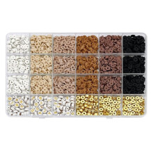 Clay Beads Bracelets for Women, Bracelet Making Kit Gold for Jewelry Making, Charms Bracelet Kit DIY Arts B