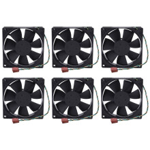 6Pcs 90x90x25MM  12V 0.60A 4-Pin Computer Cpu Cooling Fans