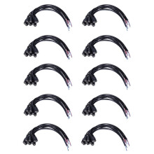 100 Pz 12 V Spina di Alimentazione Femmina Martinetti Spina del Cavo del Connettore 5.5X2.1mm Con Cavo del Cavo 15 CM Per CCTV HA CONDOTTO La Luce
