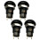 4X -Off Latching Waterproof 12mm Push Button  SPST 2A IP67, Black 1
