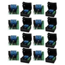 8X 12V 1CH 433MHz RF Interrupteur de Commande A Distance Sans Fil Module de Relais Recepteur Universel 433 MHz Kit de Bouton de L'Emetteur Diy
