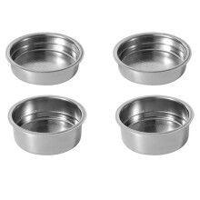 4 STÜCKE 51 mm Rostfreier Stahl Kaffee Maschinen Druck Filter Korb Pulver Korb Kaffee Bodenloser Sieb Träger Filter
