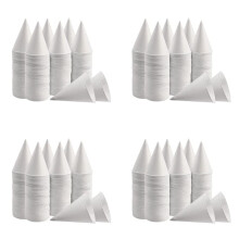 Weiße Papier Kegel Becher, Schnee Kegel Becher, Beschichtete Auslaufsichere Kegel Papier Becher für Matsch, Rasiertes Eis, Wasser 800 Stück