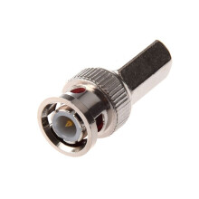 Twist- BNC Male Coax Connectors CCTV RG59 Pack of 100