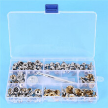 Trousse de Fixations pour Bouton-Pression de Couverture Acier Inoxydable de 600 Pièces