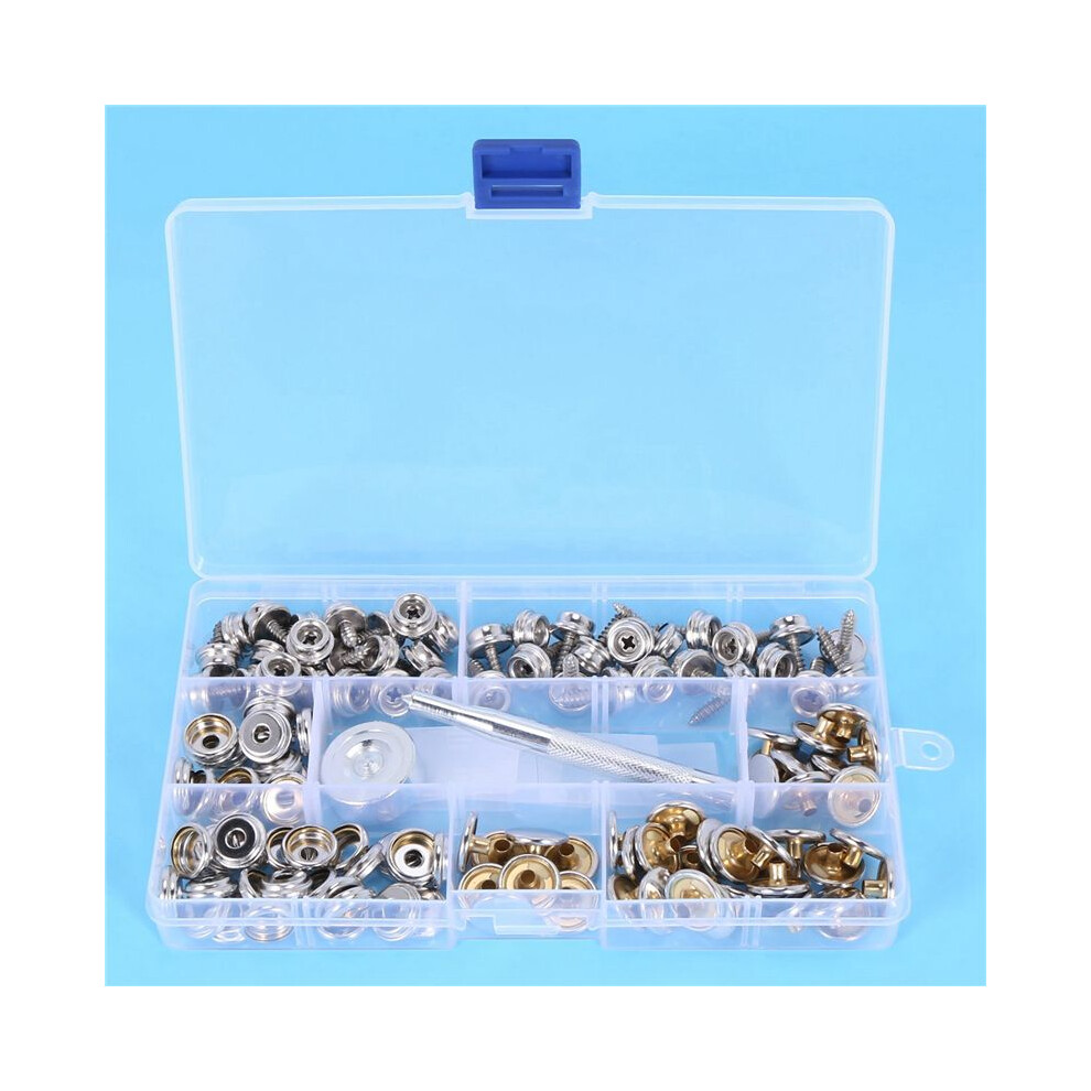 600-Pieces Stainless Steel Marine Grade Canvas And Upholstery Boat Cover Snap Button Fastener Kit 6033393059335